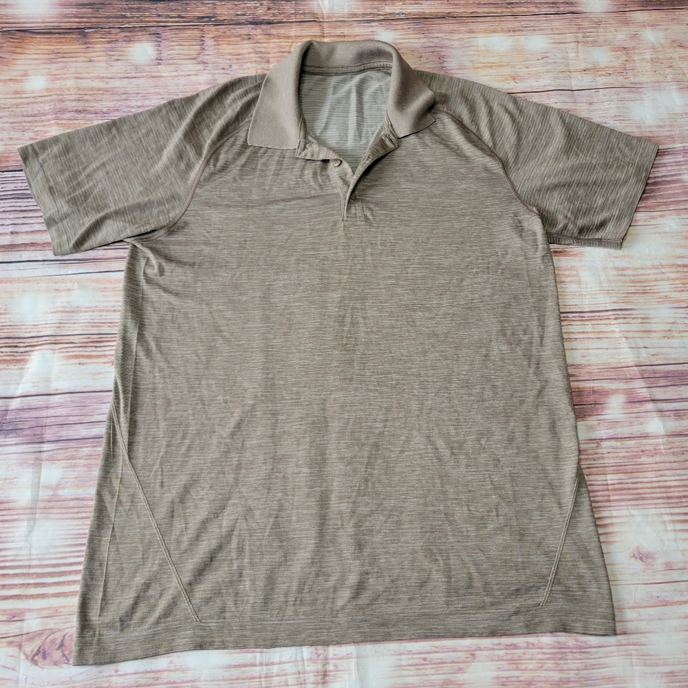 Lululemon Men's Polo Lightweight Tan L